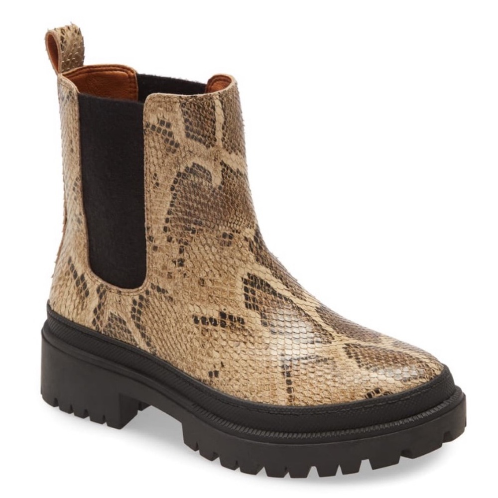 LUCKY BRAND Ellerey Lug Leather Bootie Boot